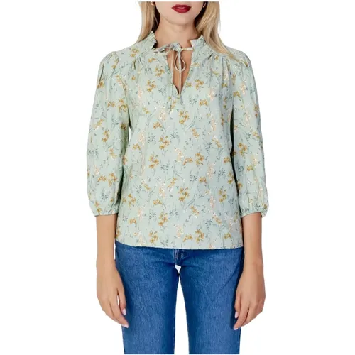 Floral Long Sleeve Blouse , female, Sizes: XS - Vila - Modalova