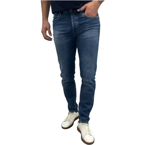 Klassische Denim-Jeans für Männer , Herren, Größe: W32 - Siviglia - Modalova