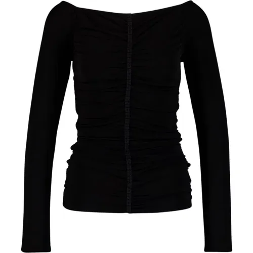 Elegant Ruched Black Top Givenchy - Givenchy - Modalova