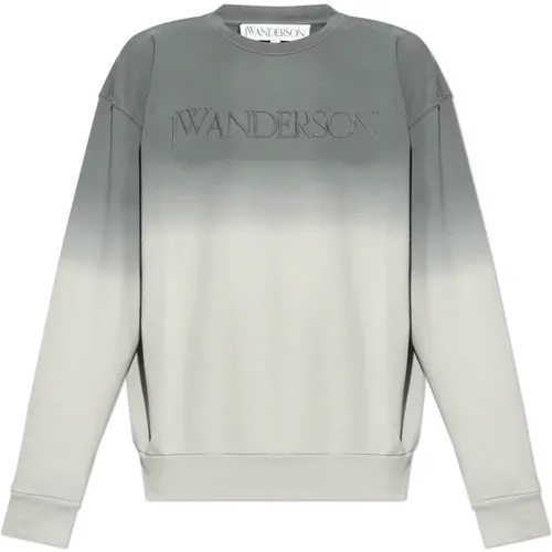 Sweatshirt with embroidered logo , male, Sizes: XL - JW Anderson - Modalova