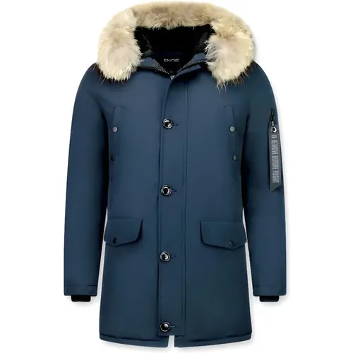 Winter Coat Classic Men - Warm Stylish Jackets - Pi-7012N , male, Sizes: M, XL, L, S - Enos - Modalova