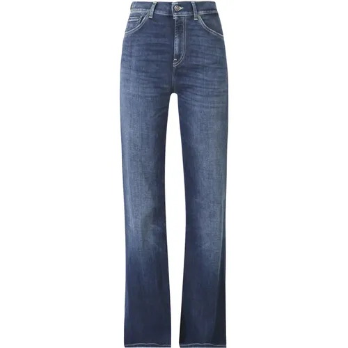 Straight Leg Jeans with Belt Loops , female, Sizes: W27, W30, W29, W31, W26 - Dondup - Modalova