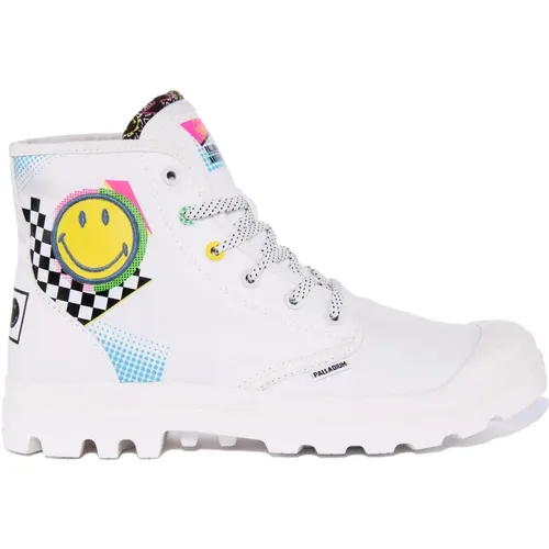 Smiley 1990 White Ankle Boots , male, Sizes: 13 UK, 8 UK, 7 UK - Palladium - Modalova