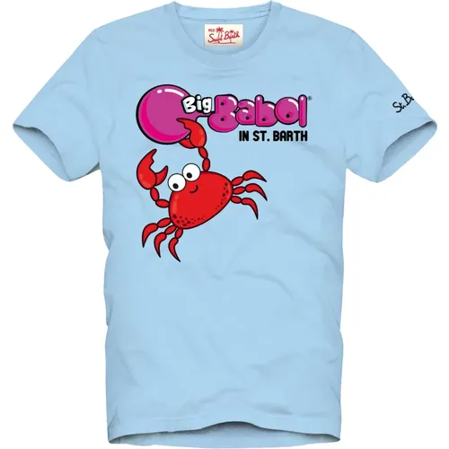 Crab Party T-Shirt , male, Sizes: S, M - MC2 Saint Barth - Modalova