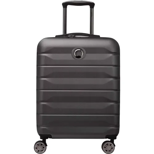 Schwarze Koffer mit TSA-Schloss und Multi-Position Trolley , Herren, Größe: ONE Size - Delsey - Modalova