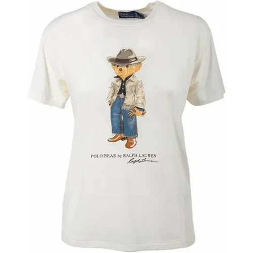 Stilvolles Fringe Kurzarm T-shirt - Polo Ralph Lauren - Modalova