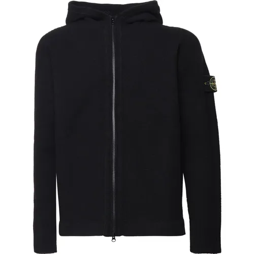 Schwarzer Pullover Maglia , Herren, Größe: 2XL - Stone Island - Modalova