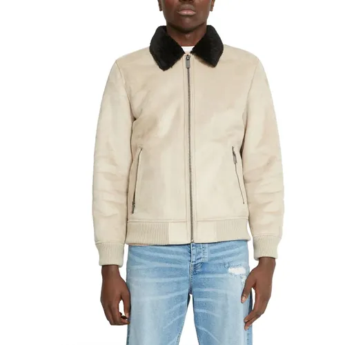 Men`s Synthetic Leather Jacket , male, Sizes: M, XL, 2XL - Richmond - Modalova