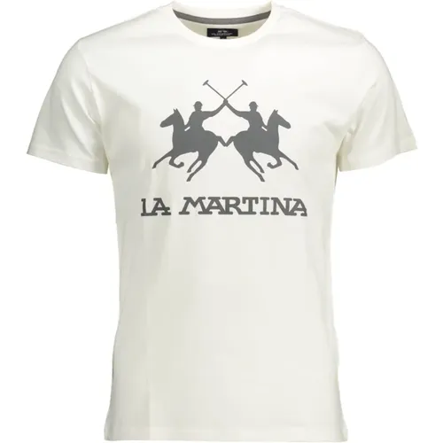 Bedrucktes T-Shirt mit Rundhalsausschnitt - LA MARTINA - Modalova
