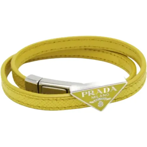 Pre-owned Leather bracelets , female, Sizes: ONE SIZE - Prada Vintage - Modalova