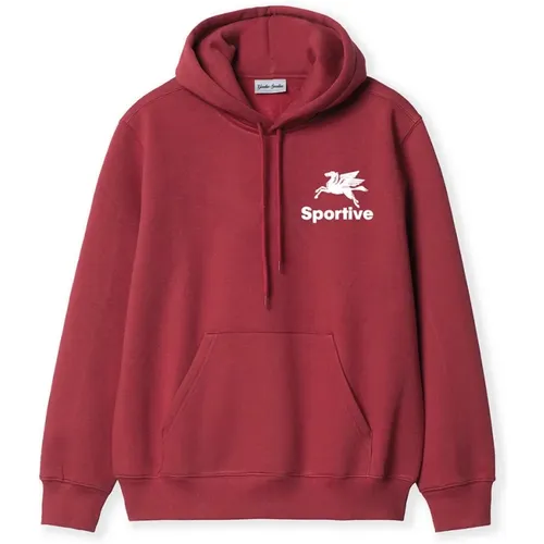 Burgundy Streetwear Hoodie - Goodies Sportive - Modalova