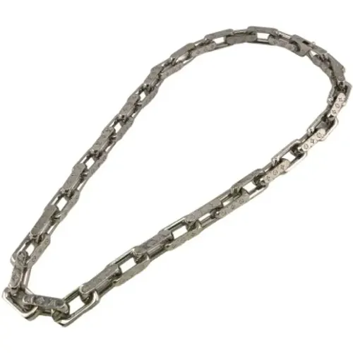 Pre-owned Silver necklaces , female, Sizes: ONE SIZE - Louis Vuitton Vintage - Modalova