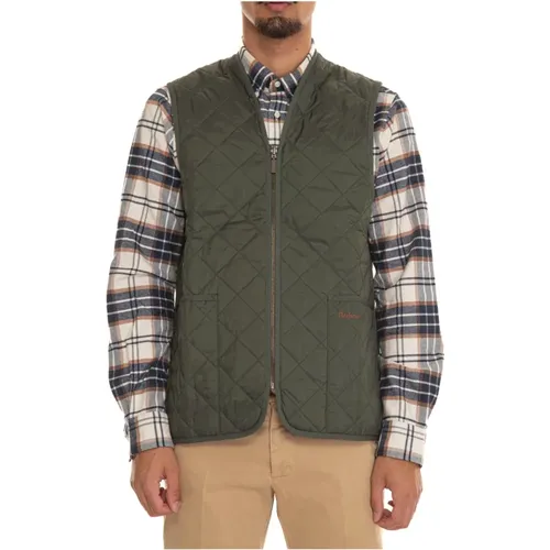 Quilted Gilet with Zip Fastening , male, Sizes: 3XS, XS, S, 2XS, 4XS - Barbour - Modalova