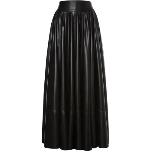 Coated Fabric Maxi Skirt , female, Sizes: S - Philosophy di Lorenzo Serafini - Modalova