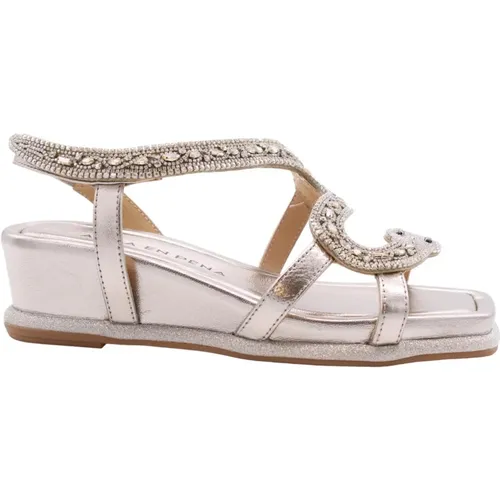 Chic Wedge Sandals , female, Sizes: 6 UK - Alma en Pena - Modalova