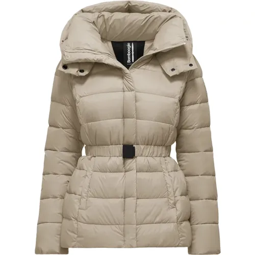 Nylon Down Jacket with Belt , female, Sizes: 3XL, L, XS, XL, S, 2XL, M - BomBoogie - Modalova