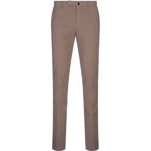 Slim Fit Doeskin Hose Grau , Herren, Größe: 2XL - Incotex - Modalova