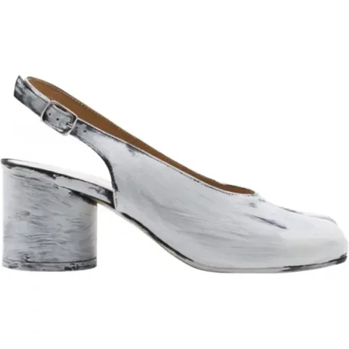 Crackle Effect Slingback Shoes , female, Sizes: 3 UK - Maison Margiela - Modalova