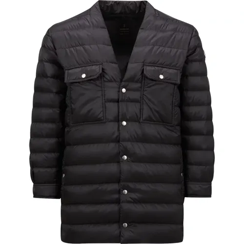 Down Jacket V-Neck Coat , female, Sizes: S, XS - Moncler - Modalova