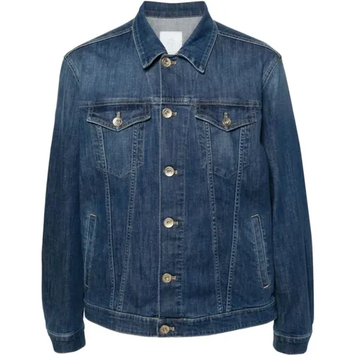 Panelled denim jacket , male, Sizes: 3XL, L, XL, 2XL - Eleventy - Modalova