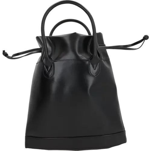 Schwarze Eimer-Tasche mit Zugverschluss - Comme des Garçons - Modalova