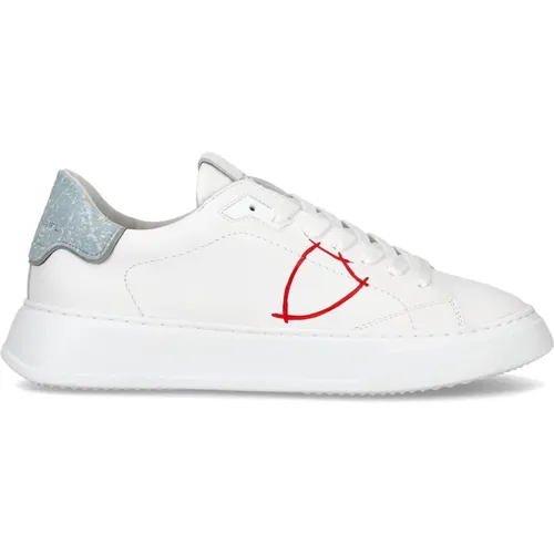 Sneakers Temple Tennis , Herren, Größe: 42 EU - Philippe Model - Modalova