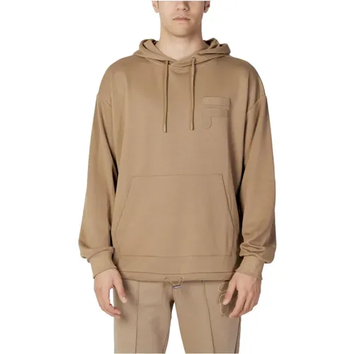 Brauner Kapuzenpullover für Herren , Herren, Größe: S - Fila - Modalova