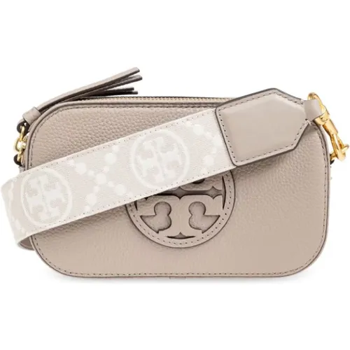 Double T Leather Shoulder Bag , female, Sizes: ONE SIZE - TORY BURCH - Modalova