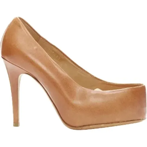 Pre-owned Leather heels , female, Sizes: 6 1/2 UK - Maison Margiela Pre-owned - Modalova