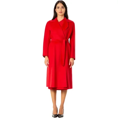 Long Wool and Cashmere Coat - , female, Sizes: S - Max Mara Studio - Modalova