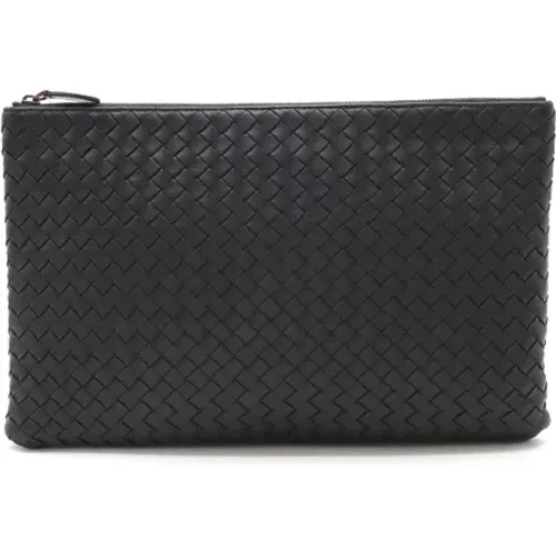 Pre-owned Leather clutches , female, Sizes: ONE SIZE - Bottega Veneta Vintage - Modalova