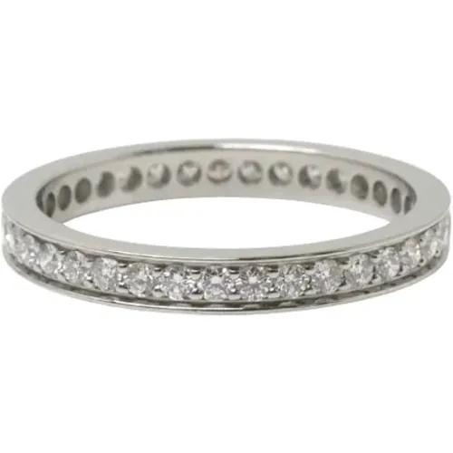 Pre-owned Platinum rings , female, Sizes: ONE SIZE - Cartier Vintage - Modalova