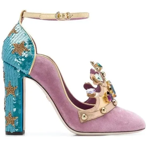 Womens Shoes Pumps Pink Ss22 , female, Sizes: 6 UK, 5 UK - Dolce & Gabbana - Modalova