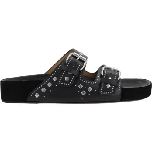 Leather Studded Flat Sandals , female, Sizes: 4 UK, 3 UK, 7 UK, 6 UK, 5 UK, 2 UK, 8 UK - Isabel marant - Modalova