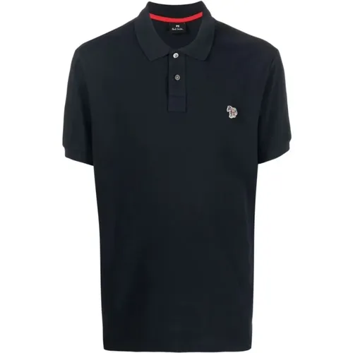 Zebra Polo Shirt Navy , male, Sizes: 3XL, L, S - Paul Smith - Modalova