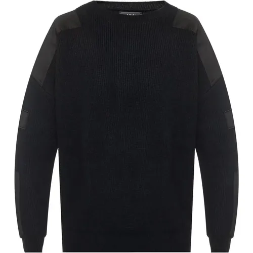 Men`s Wool-Cashmere Knit Pullover , male, Sizes: S - Amiri - Modalova