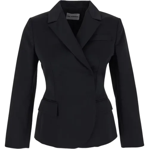 Polyester Fitted Blazer Jacke , Damen, Größe: S - DES PHEMMES - Modalova