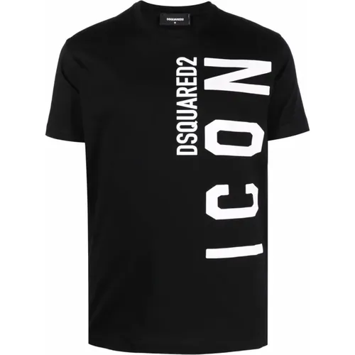 Icon Logo T-shirt , male, Sizes: S, 2XL - Dsquared2 - Modalova