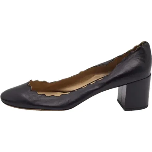 Pre-owned Leather heels , female, Sizes: 6 1/2 UK - Chloé Pre-owned - Modalova