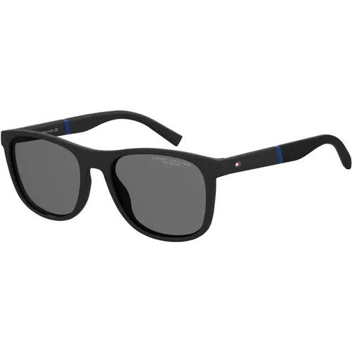 Matte /Grey Polarized Sonnenbrille TH 2042/S , Herren, Größe: 54 MM - Tommy Hilfiger - Modalova