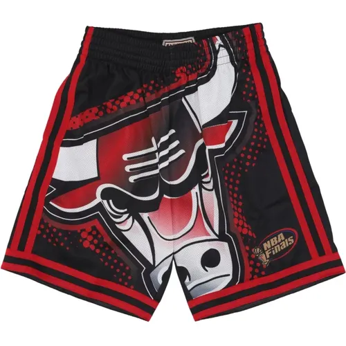 Chicago Bulls Basketball Shorts Schwarz , Herren, Größe: L - Mitchell & Ness - Modalova