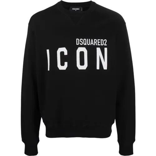 Großer Logo Pullover , Herren, Größe: M - Dsquared2 - Modalova