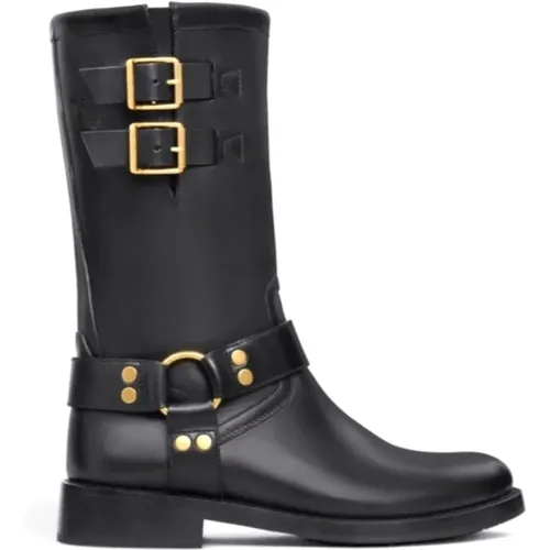 Chic Leather Boot , female, Sizes: 6 UK - Celine - Modalova