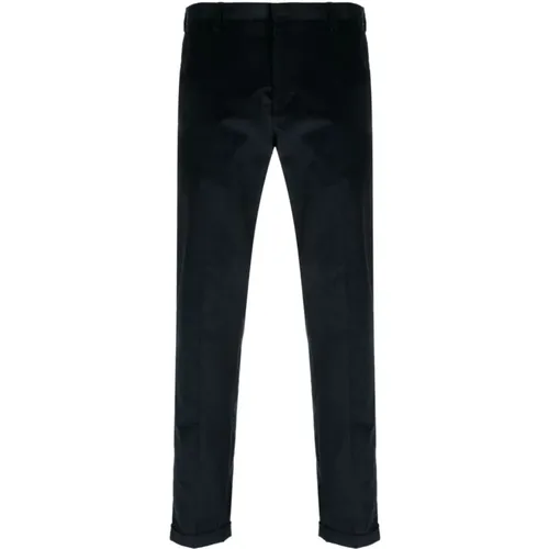 Navy Corduroy Trousers , male, Sizes: W34 - Paul Smith - Modalova