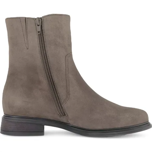 Eleganter Wildleder Stiefelette - Grau , Damen, Größe: 44 EU - Gabor - Modalova