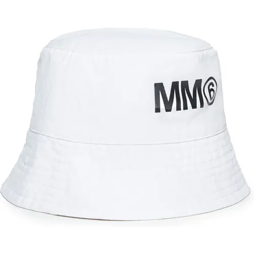 Fischerhut mit kontrastierendem Logo - MM6 Maison Margiela - Modalova