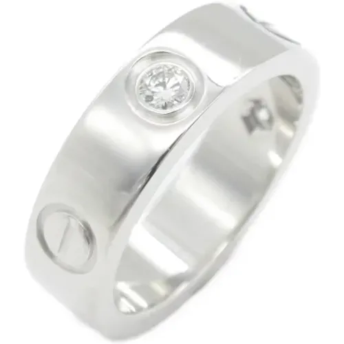 Pre-owned White Gold rings , female, Sizes: ONE SIZE - Cartier Vintage - Modalova