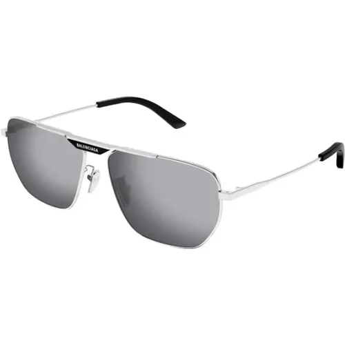 Silberrahmen Stilvolle Sonnenbrille - Balenciaga - Modalova