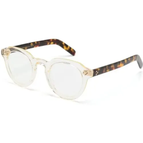 Klare Optische Brille Schildpatt Stil , unisex, Größe: 45 MM - Moscot - Modalova