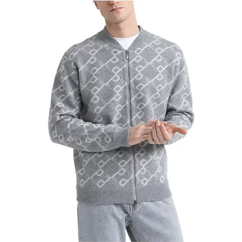 Woll- und Kaschmir-Bomber-Sweatshirt , Herren, Größe: XL - PESERICO - Modalova